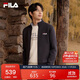 FILA 斐樂(lè )官方男子外套2025秋冬時(shí)尚基礎休閑通勤立領(lǐng)針織上衣
