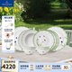 德國唯寶（Villeroy&Boch）溢彩春日系列 歐式家居餐具套裝 個(gè)性碗盤(pán) 清新創(chuàng  )意餐盤(pán) 喬遷禮物 4人食 12頭