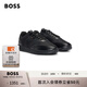 BOSS博斯【禮物】男士凸紋外底運(yùn)動(dòng)休閑鞋 005-黑色 40