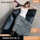 moussy 女裝新品文藝感不規(guī)則格紋半身裙028ISA30-3021 165花紋灰色 S
