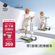 babycare兒童滑板車1-3-8歲滑滑車二合一可坐滑行車可折疊踏板車 辛德白