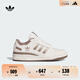 adidas FORUM LOW CL休閑籃球板鞋女子新款阿迪達(dá)斯官方三葉草 白/奇妙白/影跡棕     39