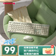 CHERRY櫻桃DW2300 鍵盤無線鍵鼠套裝鍵盤鼠標(biāo)商務(wù)辦公家用筆記本電腦外接全尺寸輕音便攜人體工學(xué) 清新綠
