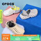 crocs卡駱馳檀健次同款波波洞洞鞋男戶外沙灘鞋包頭鞋|207937 骨白色-2YJ 尺碼偏大，選小一碼 41 /42(260mm)