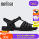Melissa梅麗莎女時(shí)尚休閑外穿平底露趾羅馬涼鞋35787 黑色 38