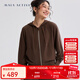 MAIA ACTIVE 肌理衛衣外套 含TENCEL?萊賽爾寬松連帽夾克瑜伽外套51JK10 栗檀棕 M