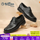 金利來(lái)（Goldlion）男鞋秋季皮鞋男鹿皮革輕奢商務(wù)正裝鞋男士皮鞋爸爸鞋德比鞋 黑色 40