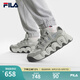 FILA 斐樂官方男鞋可頌面包鞋復(fù)古老爹鞋2024秋新款輕便舒適運(yùn)動(dòng)鞋 瑪瑙灰/銀綠色-AS 42