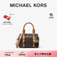 MICHAEL KORS邁克高仕 MK【七夕禮物】Bedford 超小號老花手提包 深棕色/橡果棕  252 迷你