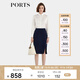 PORTS寶姿年秋冬新品女裝半身裙ALL9S003NWQ088 NAVY M (6)