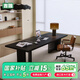 吉贈實木大板辦公桌椅組合商用辦公室現(xiàn)代簡約書桌工作臺電腦桌感 1.8米大葉松辦公桌+沃倫辦公椅