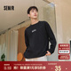 森馬（Semir）長(zhǎng)袖T恤男重磅寬松打底上衣印花情侶裝秋季內(nèi)搭外穿101524101211