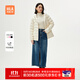 海瀾之家（HLA）羽絨服女裝款連帽鴨絨便攜保暖外套女冬季 米白X2 XL 170/92A 建議130-145斤
