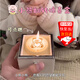 威爾基翻轉禮物盒驚喜盒子小熊蛋糕戒指盒機關(guān)禮盒結婚求婚用生日首飾盒 【JD七倉發(fā)貨】白色自動(dòng)款-翻轉盒