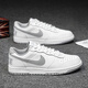 耐克（NIKE）男鞋 2025新款秋季BIG NIKE LOW透氣舒適休閑鞋防滑時(shí)尚百搭板鞋 灰白-106 【主推】 39 245mm