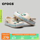 crocs卡駱馳洞洞鞋貝雅卡駱班輕便耐磨一腳蹬休閑鞋|205089 冬日白/彩色-1LI 37 /38(230mm)