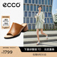 愛(ài)步愛(ài)步（ECCO）增高涼鞋 夏季粗跟涼拖 雕塑奢華222783 淺棕色22278301291 36