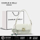 CHARLIE&KELLI品牌小c&k女士包包2025新款單肩包女寬肩帶斜挎小方包七夕禮物女 淺綠色
