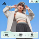 adidas情侶款涼感拒水防曬UPF50+連帽防曬衣夏季阿迪達斯輕運動(dòng) 礬土棕     L