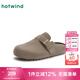 熱風(fēng)（Hotwind）【商場同款】女鞋通勤勃肯鞋2025年春秋新款慵懶百搭松果鞋半拖鞋 09灰色(半拖款)H15W25105 38