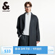 杰克·瓊斯（JACK&JONES） 秋冬基礎(chǔ)通勤休閑舒適輕便柔軟保暖潮流毛呢大衣外套男224427004