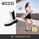 愛(ài)步（ECCO）厚底切爾西靴女 倪妮同款一腳蹬女靴中筒牛皮靴 蹤跡220753 HL 石灰色22075301378 36