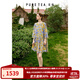 茶·愫【度假出游】puretea茶愫絲棉印花連衣裙女碎花娃娃裙2025夏新款 煙紫（第二批） S