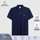 布克兄弟（BrooksBrothers）男夏季金羊刺繡珠地網(wǎng)眼修身短袖Polo衫 4004-藏青色 M