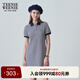 Teenie Weenie小熊女裝簡(jiǎn)約風(fēng)夏季條紋撞色POLO連衣裙寬松時(shí)尚氣質(zhì)