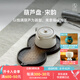 萬(wàn)仟堂（Edenus）茶盤茶托 高檔茶具創(chuàng)意陶瓷茶承干泡小日式茶盤茶臺(tái) 葫蘆盤 黃砂釉+黑鐵釉