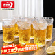 青蘋(píng)果冰川石紋玻璃水杯 加厚家用耐熱玻璃杯茶杯果汁日式杯子高款6只