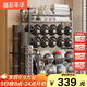 溢彩年華置物架瑜伽墊輪啞鈴球類(lèi)體育用品儲物筐運動(dòng)健身器材收納架6333