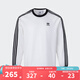 阿迪達斯 （adidas）三葉草長(cháng)袖T恤男裝女裝2025春季新款潮流時(shí)尚百搭透氣運動(dòng)服 KE5825 L
