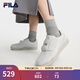 斐樂(lè )（FILA）官方女子復古板鞋2025春新貼貼鞋薄底德訓鞋復古T頭鞋 豆腐白-TF 37.5