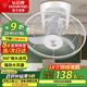 鉆石牌吸頂扇樓頂扇家用吊扇學校宿舍18寸吊頂電風扇360°搖頭風扇吸頂式工程扇銅線電機FD-45