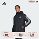 adidas易用系休閑連帽夾克外套男裝阿迪達(dá)斯官方輕運(yùn)動 黑色     L