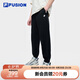 FILA FUSION斐樂潮牌針織長褲男2025年時(shí)尚寬松收口休閑褲