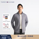 TOMMY HILFIGER秋冬男裝易打理純棉牛津紡微磨毛保暖修身商務(wù)襯衫外套32904 藍(lán)灰色0GY 41