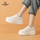 卡丹路厚底小白鞋女2025秋季新款配裙子休閑鞋百搭松糕底增高板鞋顯腿長(cháng)