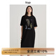 旅途原品（ltyp）t恤裙女直筒連衣裙連衣裙個(gè)性藝術(shù)印花休閑實(shí)穿短袖裙秋 靜謐黑-抽象油畫(huà) S