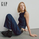 蓋璞（GAP）女裝秋季經(jīng)典款微彈低腰寬松直筒牛仔褲復古長(cháng)褲美版815642