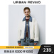 UR冬季新款女裝時尚設(shè)計感拼接寬松毛絨外套UYY840105 本白 (偏寬松) S