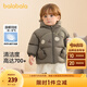 巴拉巴拉寶寶羽絨服男童外套女童秋冬裝2025新款嬰兒衣服動物造型保暖加厚 咖色小熊50860-白鴨絨 90 （充絨量73g 適合1-2歲）