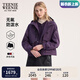 Teenie Weenie小熊女裝外套2025秋季新款加絨保暖休閑戶外連帽夾克 紫色 S
