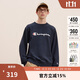 Champion冠軍衛衣男2024秋季新款美式潮牌大草寫(xiě)純棉圓領(lǐng)上衣 藏青色 L 