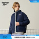 Reebok銳步官方24年新款男女同款休閑舒適夾棉夾克外套 24FRC215UGN2 藏藍 L