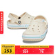 CROCS卡駱馳貝雅卡駱班洞洞鞋|205089 冬日白/彩色-1LI 37/38(230mm)