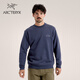 ARC'TERYX始祖鳥(niǎo) EMBLEM FLEECE CREW 男子 抓絨衫 Black Sapphire/藍黑色 M