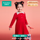 全棉時(shí)代女童連衣裙國風(fēng)雅韻過(guò)年拜年裙