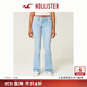 HOLLISTER25春夏新款Y2K低腰星星圖案微喇牛仔褲女裝355-5526 淺色 29 165/74A 8標準版